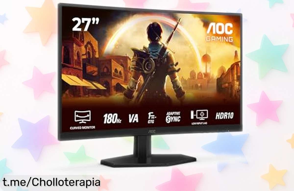 Monitor gaming AOC C27G42E de 27 pulgadas, pantalla curva y respuesta de 1 ms a precio increíble: conviértete en el rey del juego antes que se agote esta oferta irresistible.