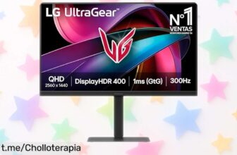 Monitor gaming de 27” LG 27G640AB con 300 Hz y colores increíbles; ¡aprovecha este ofertón antes de que se agote! Tu experiencia gaming te lo agradecerá.