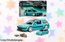 Montar tu propio Honda Civic de los 90 con el set Mattel Brick Shop Hot Wheels, ¡249 piezas para personalizarlo a tu manera y un chollo que no durará mucho!