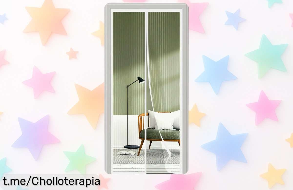Mosquitera con cierre magnético que se coloca fácil y rápido sin taladro, aprovecha este chollazo para mantener los mosquitos fuera de tu hogar y disfrutar del verano tranquilamente.