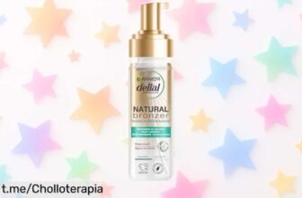Mousse autobronceadora Garnier Delial con agua de coco para un bronceado natural, caiga en la oferta especial y luce radiante sin manchar tu ropa. ¡No te lo pierdas!
