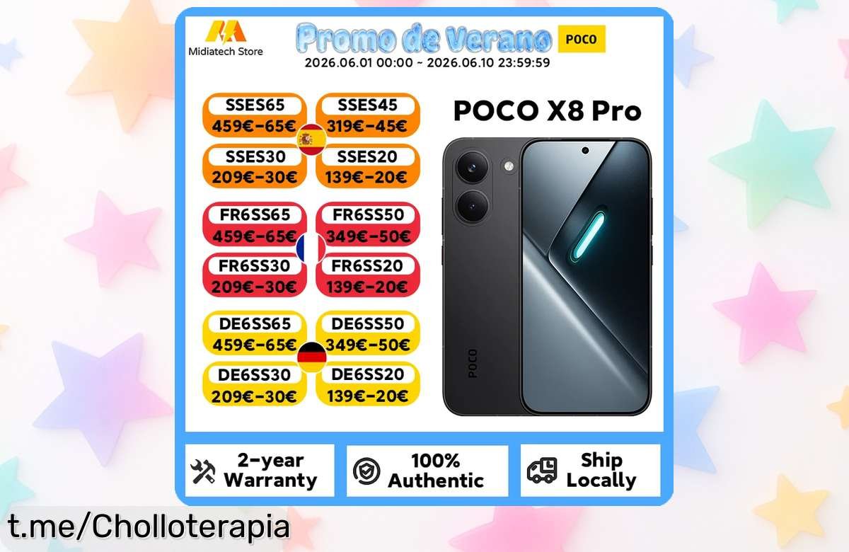 Móvil POCO X8 Pro con pantalla gigante y carga ultra rápida a precio de risa, no te lo pierdas o perderás esta locura tecnológica. ¡Consíguelo ya antes de que se agote!