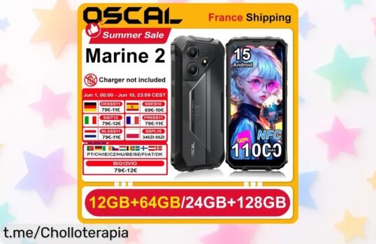 Móvil resistente OSCAL Marine 2 con batería eterna y cámara increíble a un precio de escándalo, ¡no dejes pasar esta oferta única que te hará sonreír!