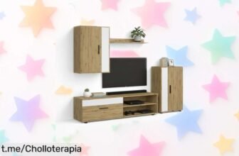 Mueble modular de salón Duehome modelo Lunet 190 con diseño moderno y resistente a un precio espectacular, ¡aprovecha este tremendo chollo para renovar tu sala ya!