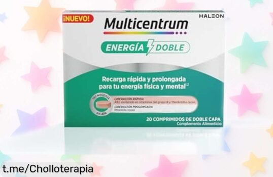 Multicentrum Energía Doble, la combinación de vitaminas y cacao que necesitas para mantenerte activo todo el día a un precio regalado. ¡No dejes pasar esta oportunidad!