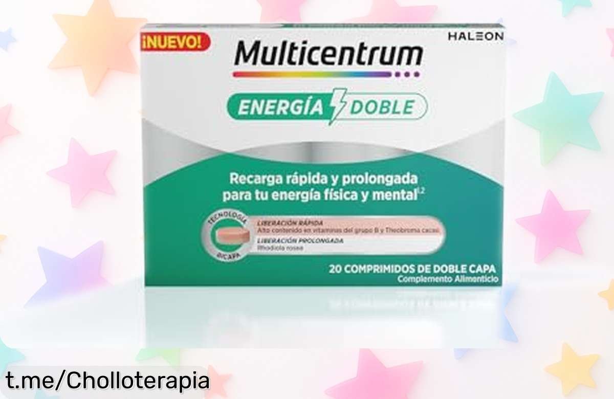 Multicentrum Energía Doble, la combinación de vitaminas y cacao que necesitas para mantenerte activo todo el día a un precio regalado. ¡No dejes pasar esta oportunidad!