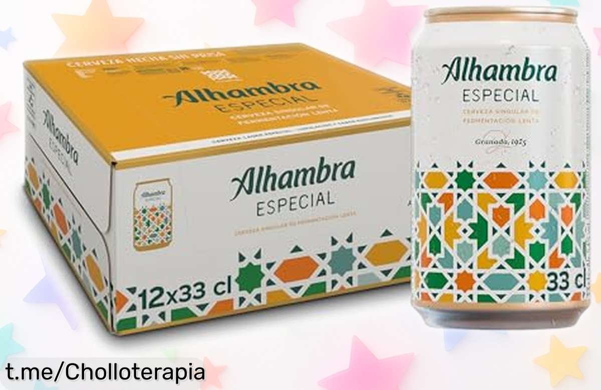 Pack 12 latas de cerveza Alhambra Especial, sabor suave y aroma irresistible a un precio loco que te hará querer brindar ¡no dejes pasar esta oportunidad única!