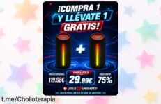 ¡Pack de 2 altavoces Bluetooth Oraolo 5.4 a precio loco! Déjate llevar por su potencia bestia de 24W y luces RGB, ideales para tus fiestas o relajarte al máximo. ¡No te quedes sin el tuyo!