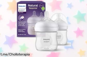 Pack de 2 biberones Philips Avent Natural Response para bebés: ¡chollazo que mimará a tu pequeño y evitará cólicos! Aprovecha esta oferta limitada antes de que se agote.