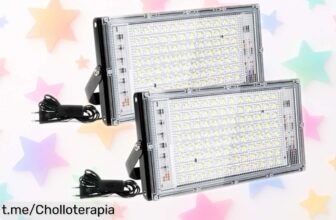 Pack de 2 focos LED Fynokst Assen de 100W con un chollazo que ilumina todo, resiste cualquier clima y transformará tu garaje o jardín en el lugar perfecto. ¡No te lo pierdas!