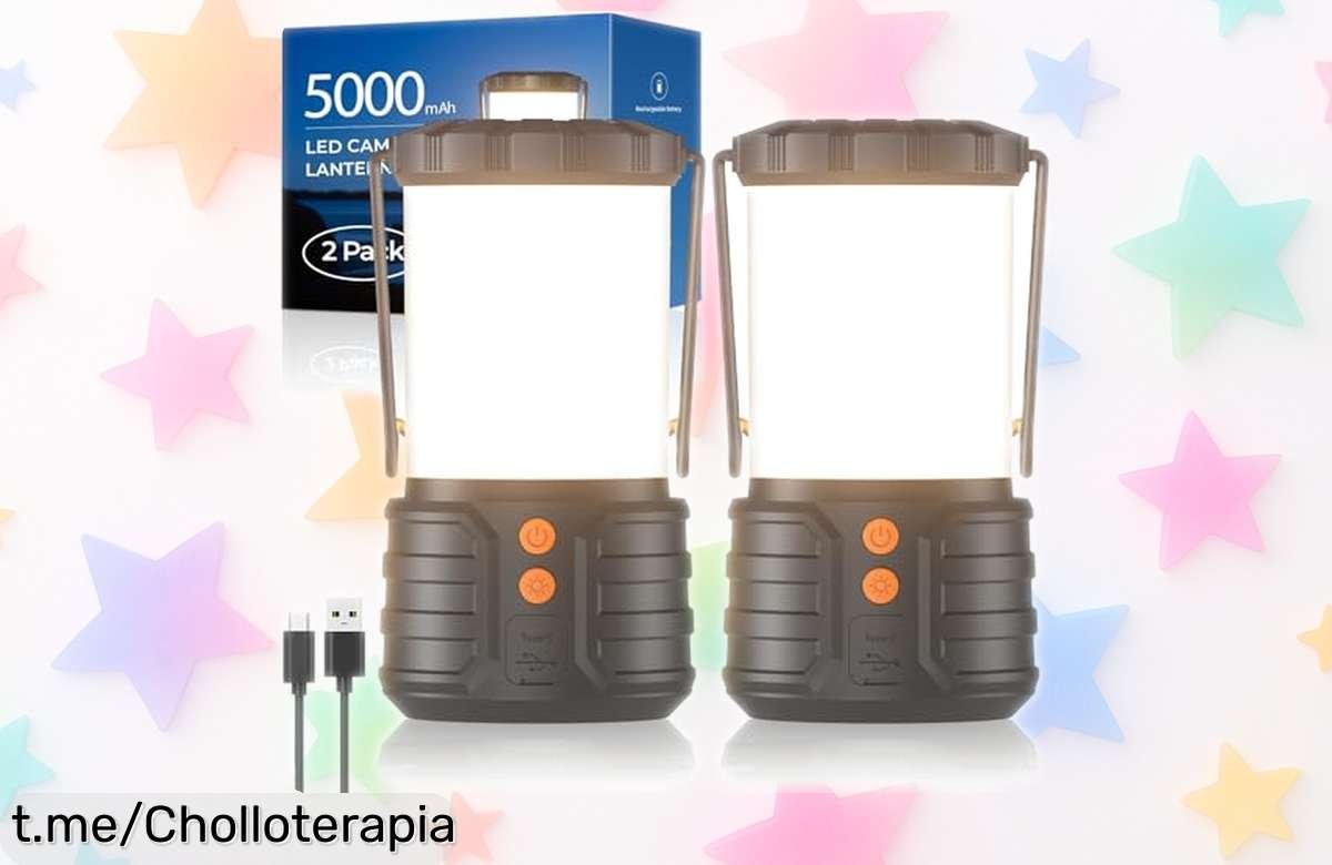 Pack de 2 linternas PopoIron a precio loco: recarga tu móvil, luz para todo y resistencia al agua. ¡Llévalas hoy mismo y nunca más te quedes en la oscuridad!
