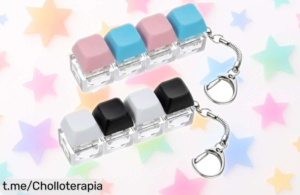 Pack de 2 llaveros teclado WJIAAA irresistibles para concentrarte al instante con un sonido nítido, ahora a precio de ganga que no se repite ¡No pierdas esta oportunidad!