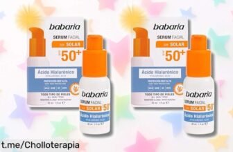 Pack de 2 serums faciales Babaria con ácido hialurónico y SPF50, ¡hidrata y protege tu piel todo el día! Aprovecha este chollazo antes que desaparezca.