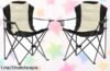 Pack de 2 sillas plegables Outsunny a precio loco: ideal para camping o tu terraza, ¡no te quedes sin ellas y disfruta al aire libre ya!