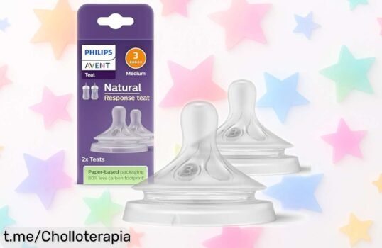 Pack de 2 tetinas Philips Avent Natural Response a un precio increíble que tu bebé merece: ¡evita gases y goteras mientras disfruta la leche como debe ser!