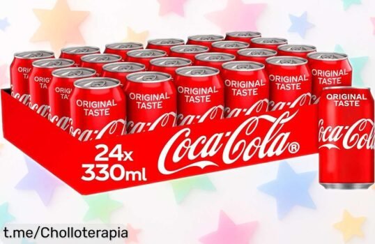 Pack de 24 latas de Coca-Cola Original y Zero Azúcar a precio de risa, ¡no te quedes sin burbujas para esos momentos refrescantes que tanto esperabas!