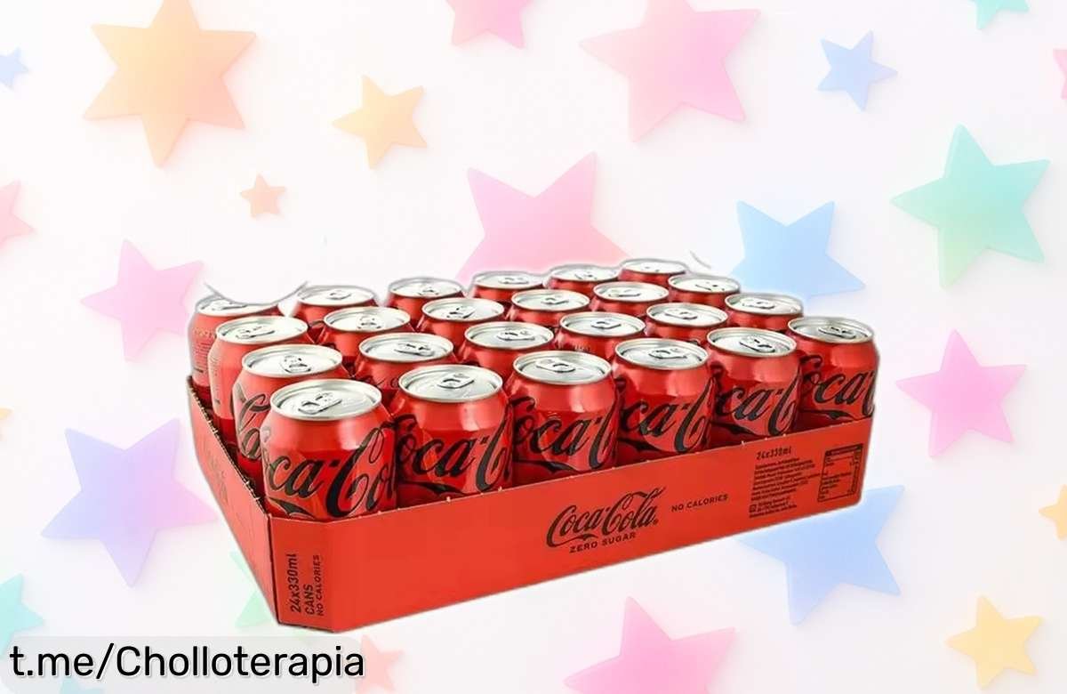 Pack de 24 latas de Coca Cola Original y Zero Azúcar a un precio increíble, ¡la bebida perfecta para tus momentos con amigos que no puedes dejar pasar!