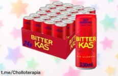 Pack de 24 latas de refrescos amargos Bitter, montando la fiesta en casa con un precio loco que no podrás dejar escapar y disfrutar sin complicaciones.