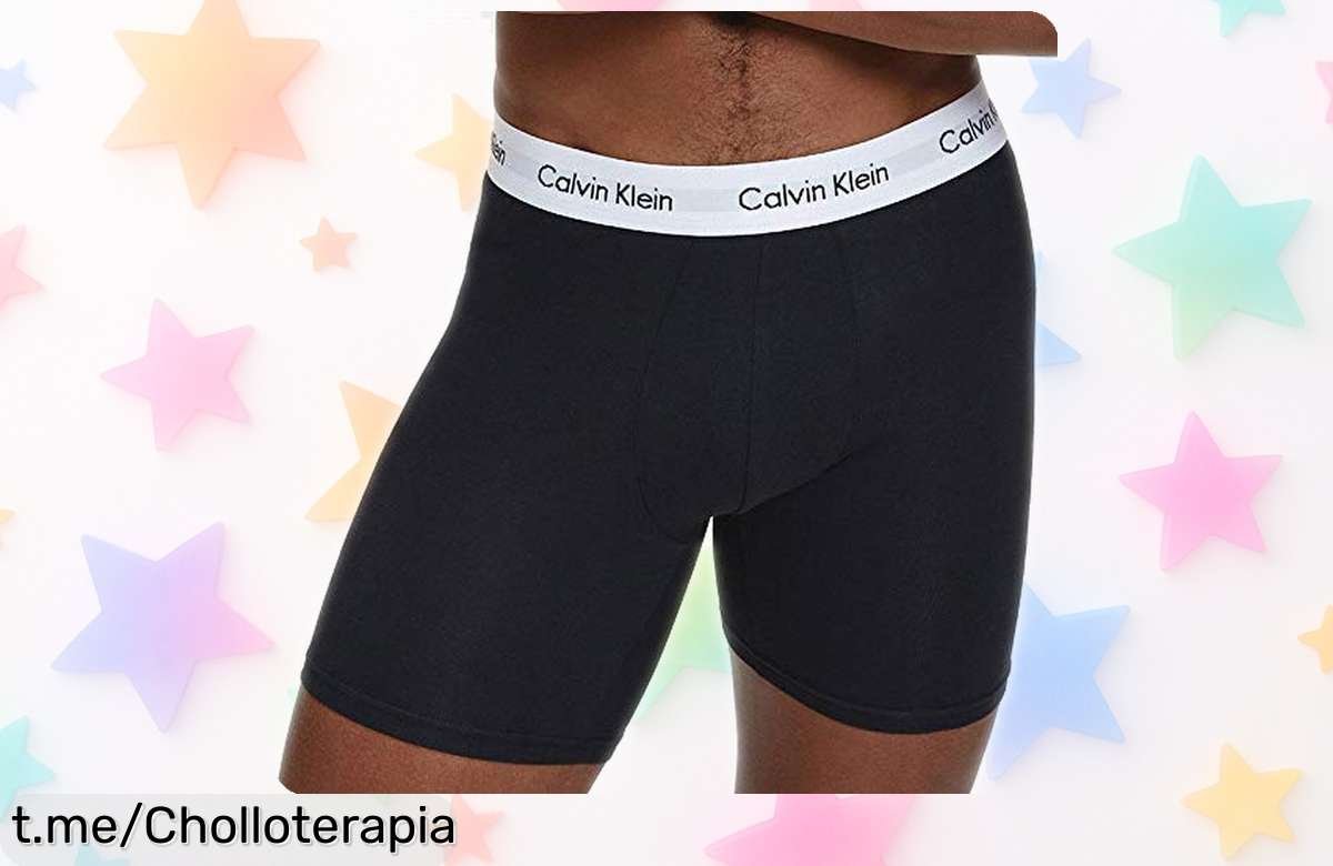 Pack de 3 calzoncillos bóxer Calvin Klein para hombre, super oferta con ajuste perfecto y tela elástica que se adapta a ti. ¡Consigue esta ganga antes de que desaparezca!
