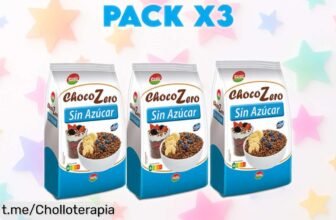 Pack de 3 cereales Choco Zero de Esgir, ¡marca el inicio del día con un sabor increíble y sin azúcar! Aprovecha este ofertón que no se repite.