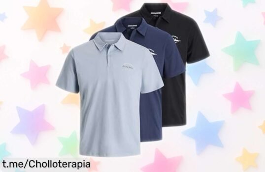 Pack de 3 polos casuales Jack & Jones Jjbrandon a precio de ganga, resiste tu estilo diario y combina con todo. ¡No te quedes sin el tuyo!