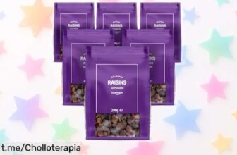 Pack de 6 bolsas de uvas pasas by Amazon, un ofertón que te hará picar sano y fácil. No dejes pasar esta locura por deliciosos momentos en cada bocado. ¡Consígelas ya!