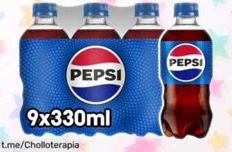 Pack de 9 latas de Pepsi para compartir en cualquier momento, con un precio loco que no puedes dejar escapar y disfrutar fresquita rodeado de amigos.