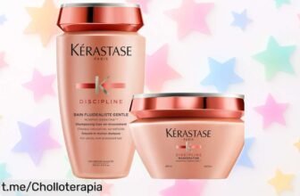 Pack de champú y mascarilla Kérastase Discipline a precio loco para domar tu pelo rebelde, ¡no dejes pasar esta oportunidad única para lucir un cabello suave y hermoso!