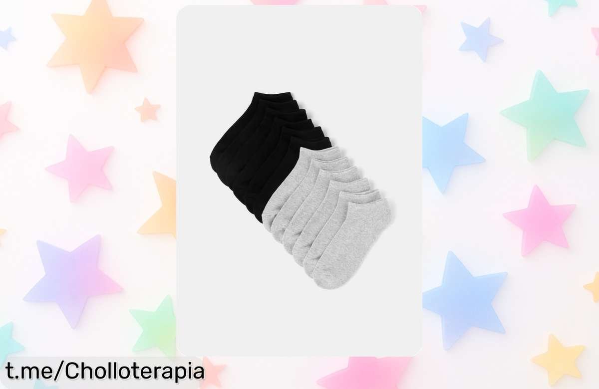 Pack de seis pares de calcetines invisibles para hombre a un precio loco, la combinación perfecta con tus zapatillas y una oferta que no querrás dejar pasar.