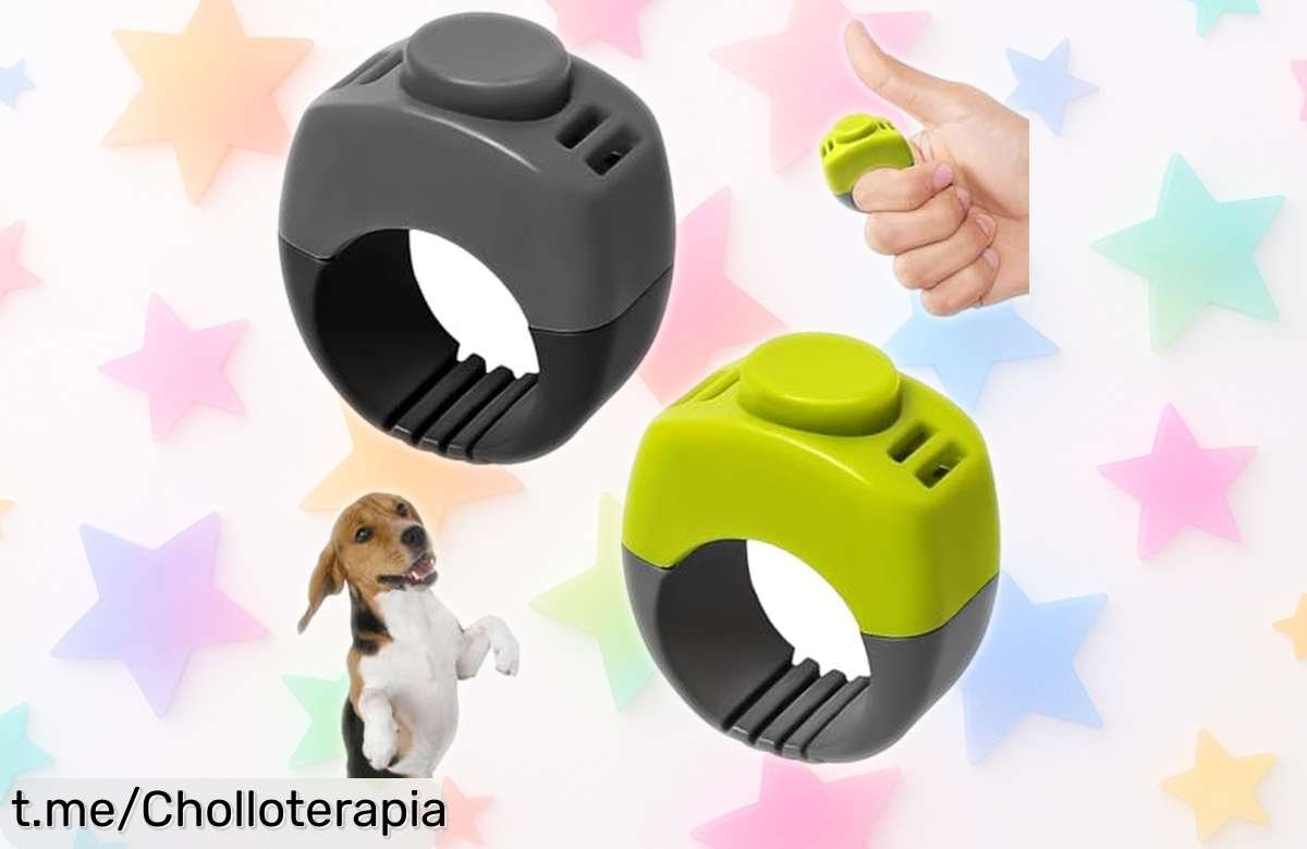 Pack doble de clickers DOVBAN para perros, ¡la oferta que tu peludo merece! Ayuda a educar desde el primer día con un clicazo claro y fácil. No lo dejes pasar, este chollo es único y emocionante.