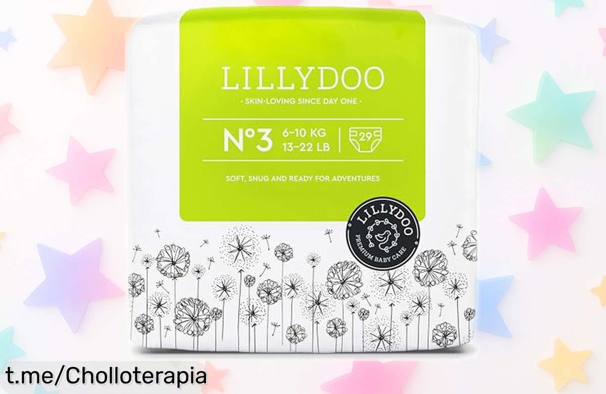 Pañales suaves y súper absorbentes Lillydoo en pack de 29 unidades: ¡ofertón para que tu bebé esté seco y feliz hasta por 12 horas! No dejes escapar esta oportunidad ahora mismo.