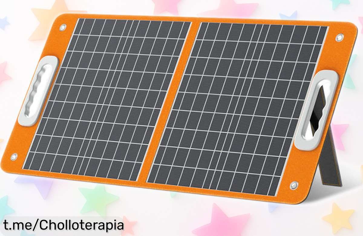 Panel solar plegable Flashfish TSP18V 60W para carga de móviles, ¡aprovéchalo a un precio loco y nunca más te quedes sin energía en tus aventuras!