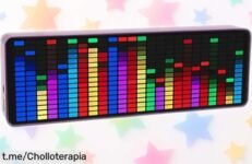 Pantalla de espectro musical con 384 LEDs que anima tu música con sus colores y efectos visuales, ¡ahora a un precio de ganga que no puedes dejar escapar!