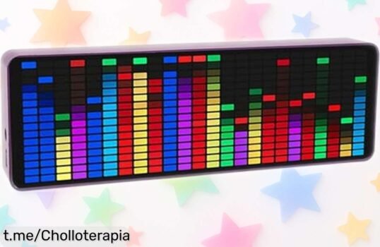 Pantalla de espectro musical con 384 LEDs que anima tu música con sus colores y efectos visuales, ¡ahora a un precio de ganga que no puedes dejar escapar!