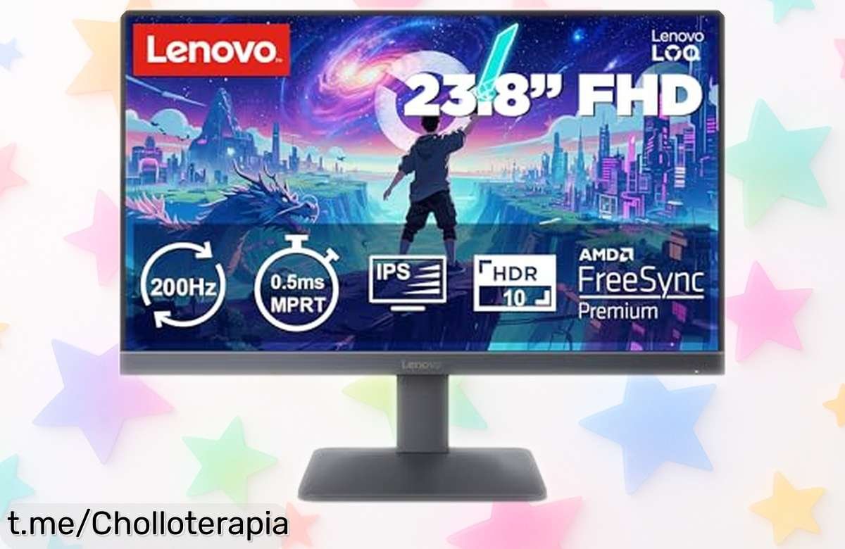 Pantalla gaming Lenovo LOQ 2410 de 24” a precio loco: disfruta de tus juegos sin lag ni fantasmas y siente la adrenalina como nunca. ¡Aprovecha este super chollo ya!