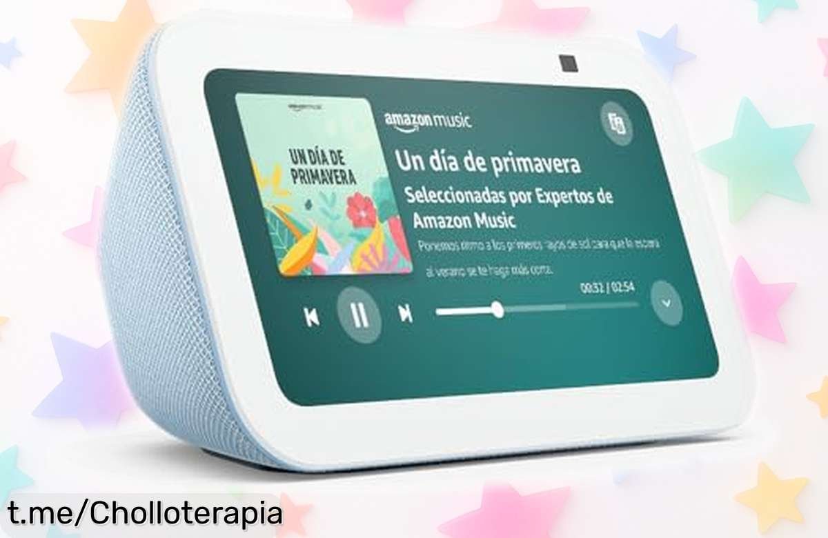 Pantalla inteligente Echo Show 5 para ver vídeos y hacer videollamadas, ¡con un precio rebajado que es una locura! Aprovecha esta oportunidad antes de que se agote.