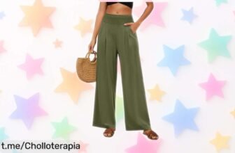 Pantalones anchos de algodón y lino PASUDA para mujer con un precio de ganga que no verás dos veces; ¡tu outfit perfecto te espera ahora mismo!