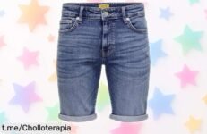 Pantalones cortos Only & Sons para hombre a precio de regalo, corte entallado que realza tu estilo y ¡aprovecha antes que se acaben!