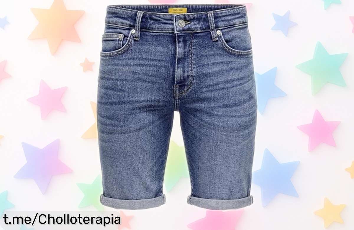 Pantalones cortos Only & Sons para hombre a precio de regalo, corte entallado que realza tu estilo y ¡aprovecha antes que se acaben!