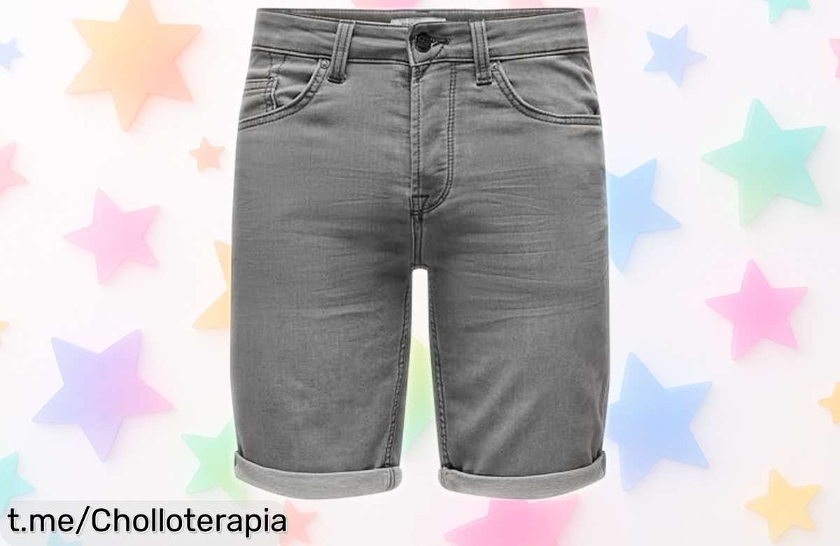 Pantalones cortos de mezclilla Only & Sons con estilo llamativo, precio rebajado para que renueves tu armario sin stress y te veas increíble ¡No dejes pasar este super chollo!
