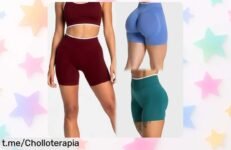 Pantalones cortos deportivos sin costuras de calidad premium; precio increíble para moverte con estilo y comodidad, ¡aprovéchalo antes que se acaben!
