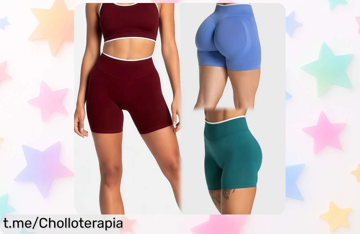 Pantalones cortos deportivos sin costuras de calidad premium; precio increíble para moverte con estilo y comodidad, ¡aprovéchalo antes que se acaben!