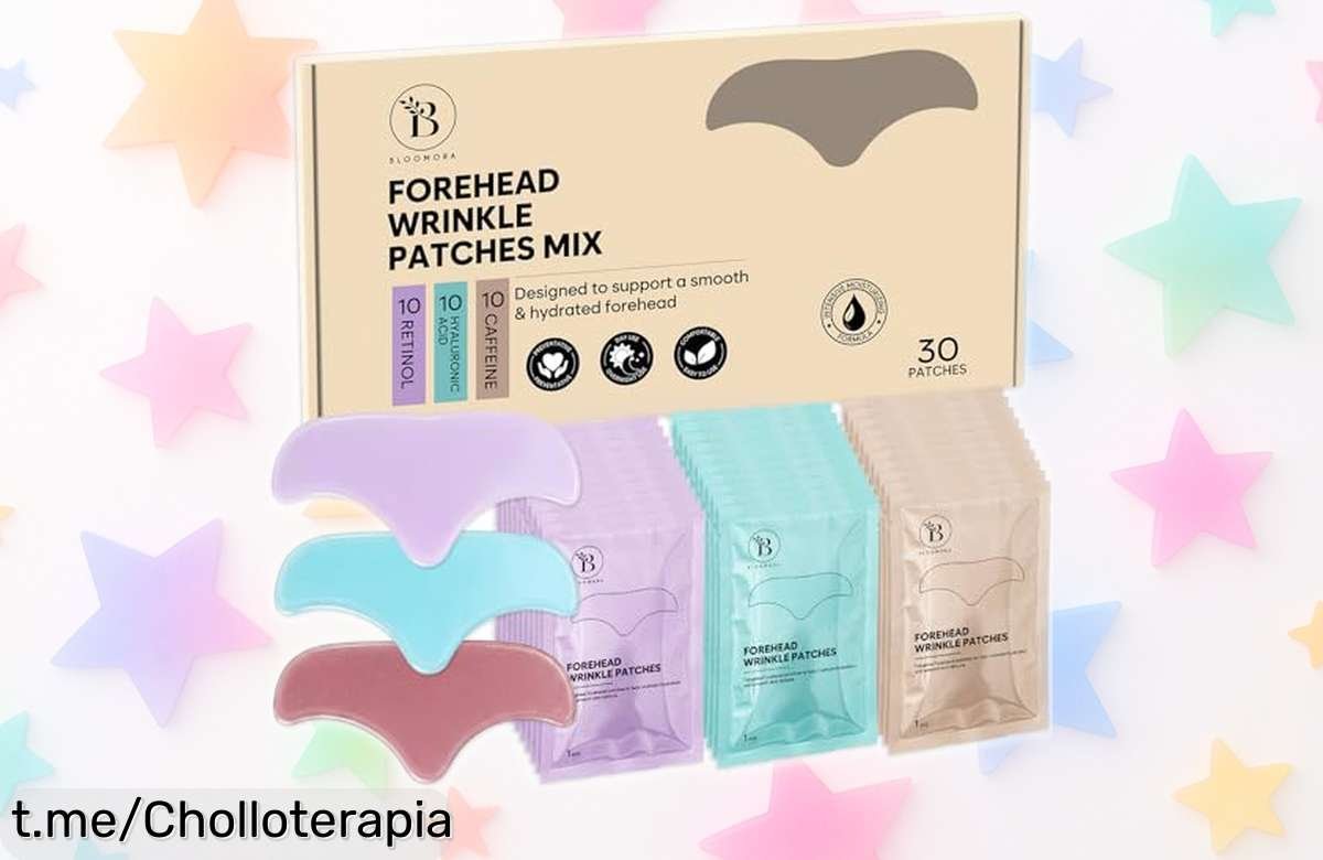 Parches antiarrugas nocturnos Forehead Wrinkle Patches, pack de 30 unidades a precio rebajado para que despiertes con una piel más lisa y fresca cada mañana, ¡no te lo pierdas!