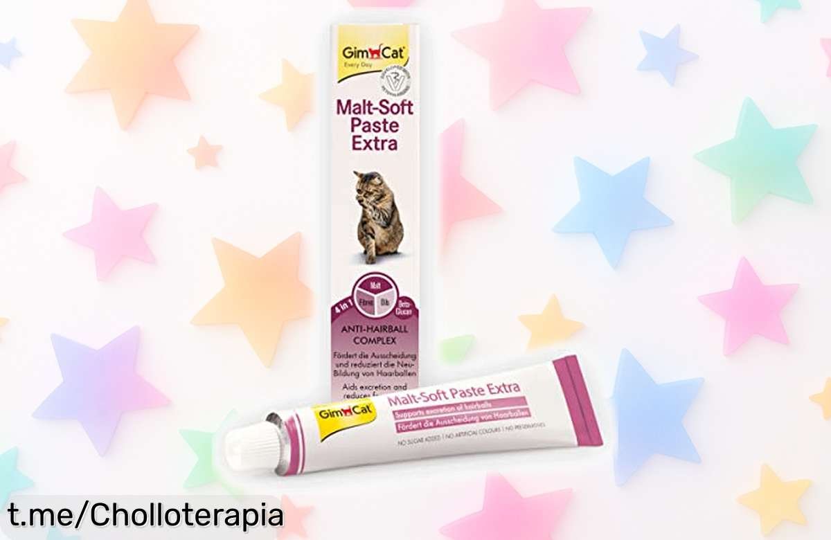 Pasta para gatos GimCat MaltSoft Extra ¡Descuento brutal en un snack saludable que combate las bolas de pelo! No te pierdas este precio increíble, tu felino lo merece.