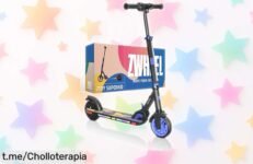 Patinete eléctrico ZWHEEL ZTOY SUPERKID con frenos seguros y luces LED, perfectos para correr sin miedo; precio bajado increíblemente, ¡no dejes pasar esta oportunidad divertida!