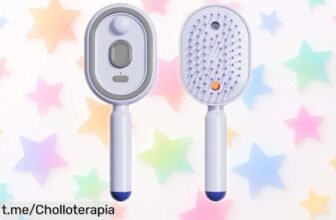 Peine de masaje eléctrico con cojín de aire que desenreda sin dolor y revitaliza tu cabello, ¡ofertón a precio loco para mimarte como en el spa desde casa!