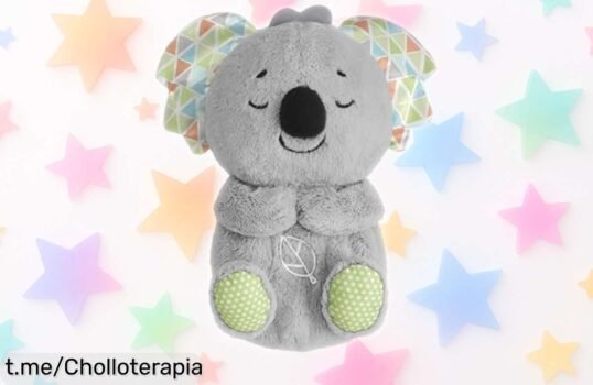 Peluchito de koala FisherPrice con luces, música y respiración personalizada a precio loco: el sueño dulce que tu bebé merece ¡no lo dejes escapar!