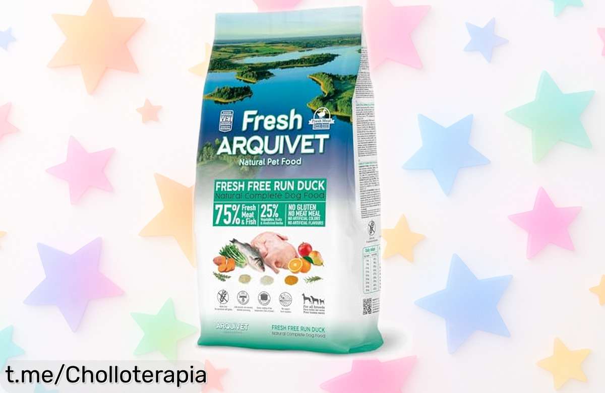 Pienso semihúmedo Arquivet Fresh Free Run para perros con pato a precio loco que cuida su salud y mejora la digestión, ¡oferta limitada para hacer feliz a tu peludo!