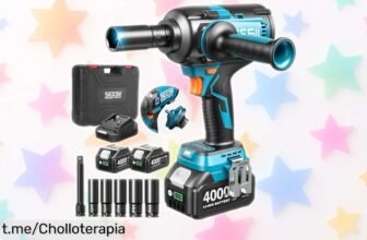 Pistola de impacto inalámbrica Seesii con dos baterías a un precio rebajado que hará que apretar tornillos sea pan comido, ¡no dejes pasar esta mega oportunidad!