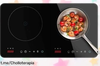 Placa de inducción portátil Cecotec Full Magma Double: cocina lo que quieras con estilo y rapidez, ¡no te pierdas este ofertón a precio loco ya!
